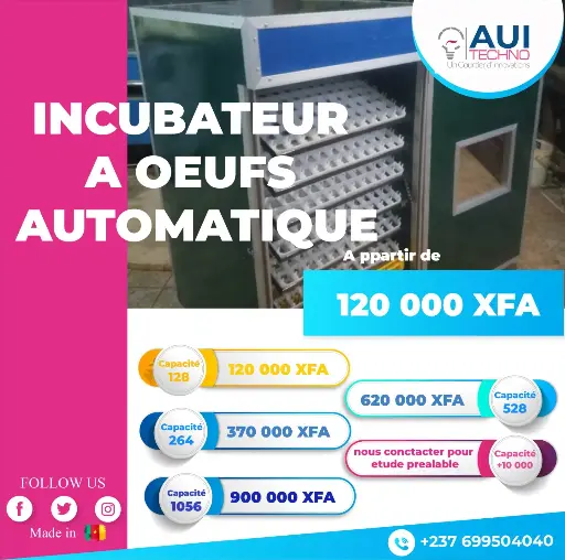 Incubateur á œufs automatique